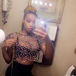 See through crop top